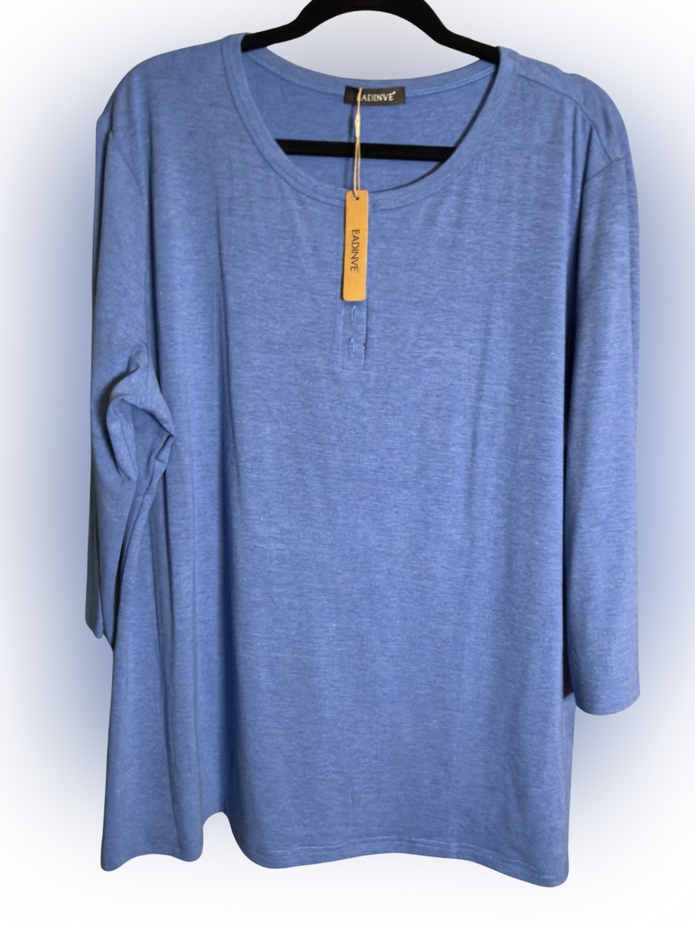 Eadnyc Light Blue Long Sleeve Tunic